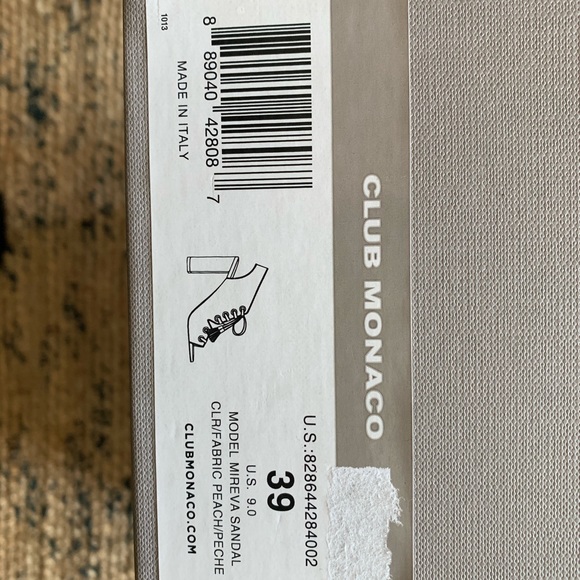 Club Monaco Suede Heeled Sandals - Picture 4 of 8